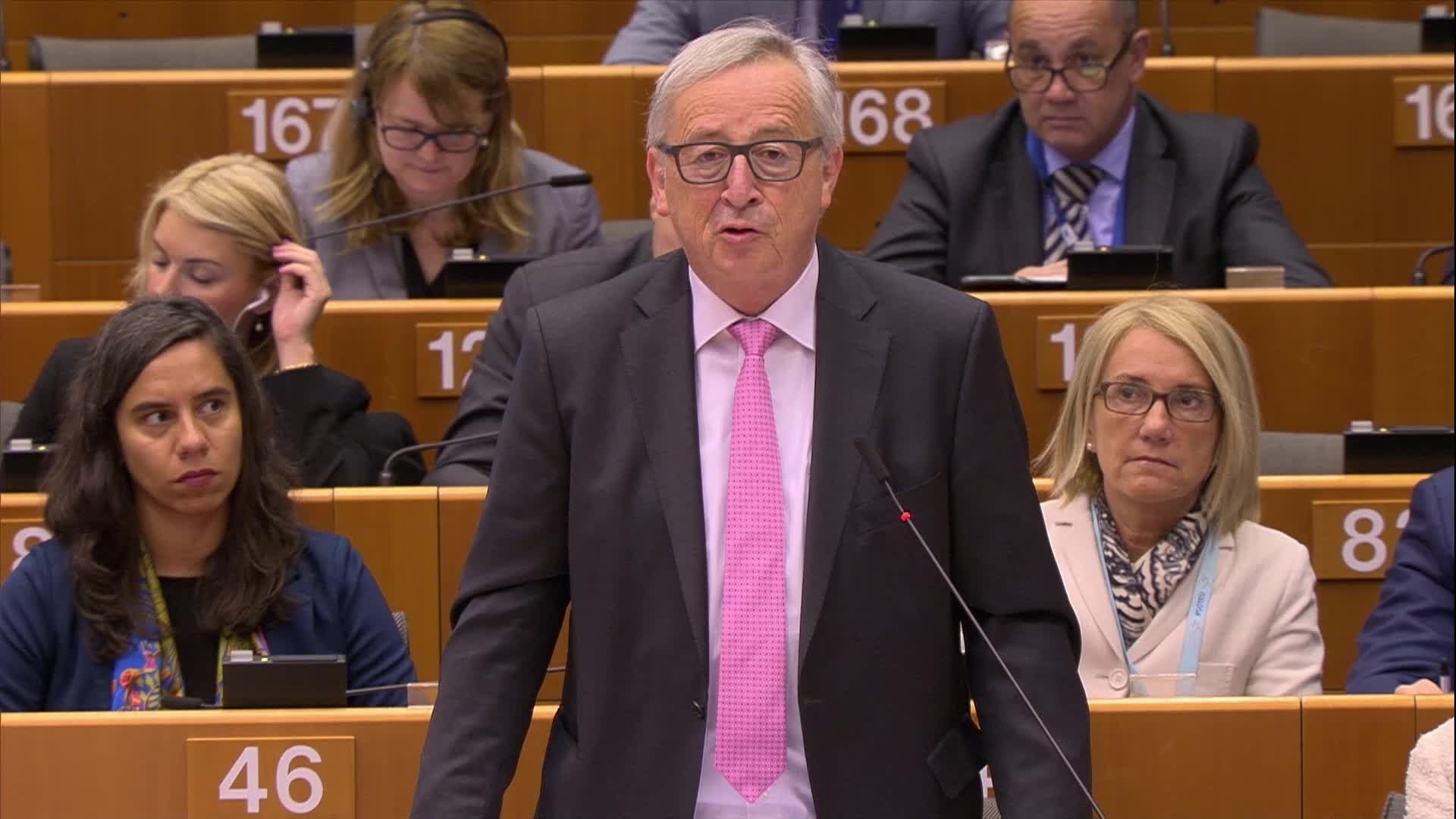 (4) EP Plenary session Debate with the Prime Minister of Belgium, Charles MICHEL, on the Future of Europe: Statement by Jean-Claude JUNCKER, President of the EC (9:35 - 9:42)
