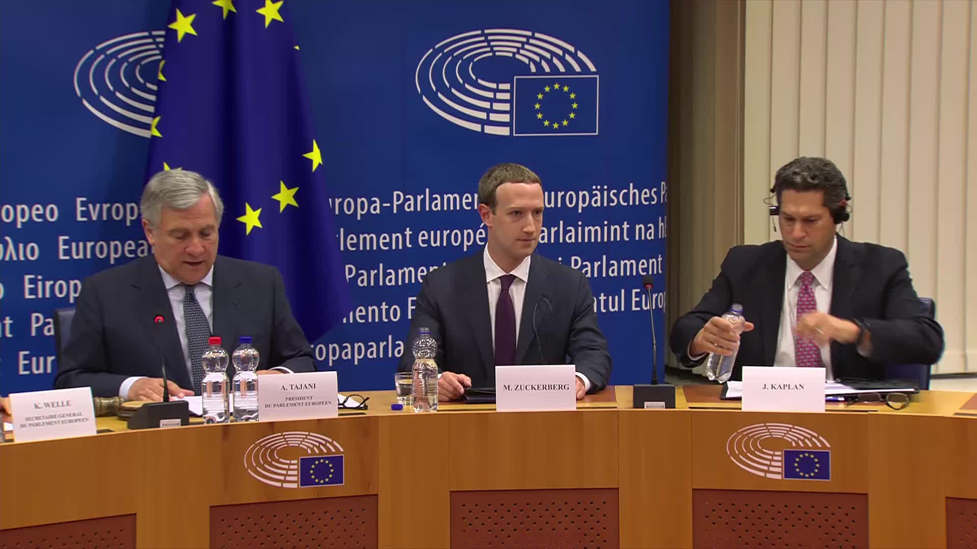 Opening statement by Antonio TAJANI, EP President - EP Conference of Presidents - Meeting with Mark ZUCKERBERG, Founder and CEO of Facebook