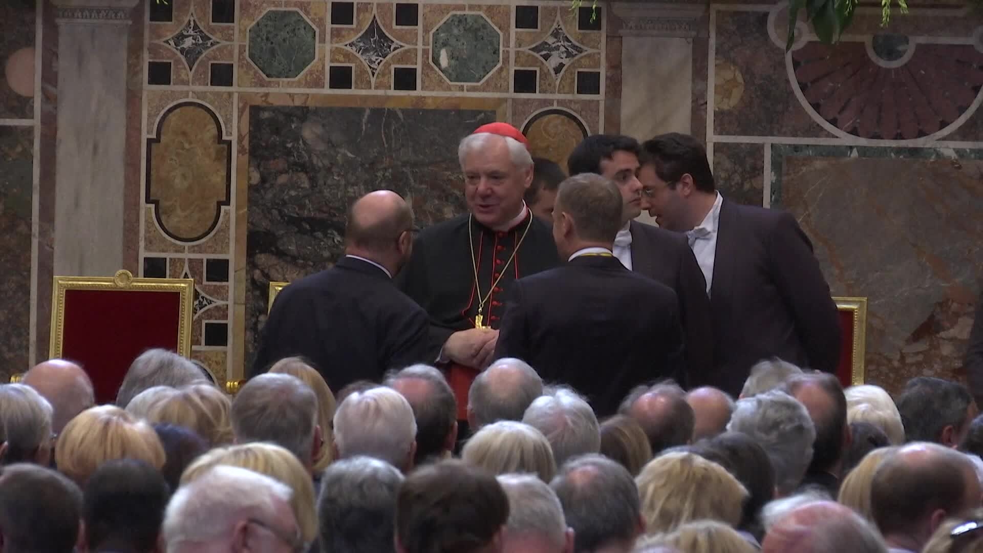 Award of the Charlemagne Prize to Pope Francis Ceremony - Rome: atmosphere shots