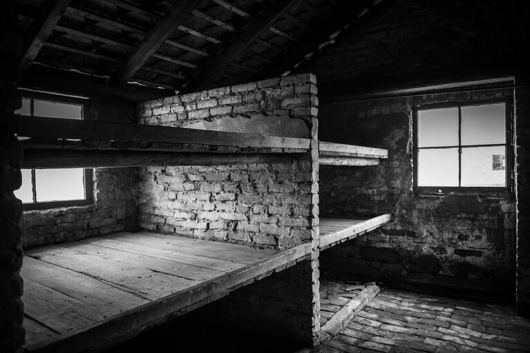 Illustrative photo of the Auschwitz-Birkenau Memorial and Museum, a former German Nazi concentration and extermination camp, in Poland on January 18, 2022.