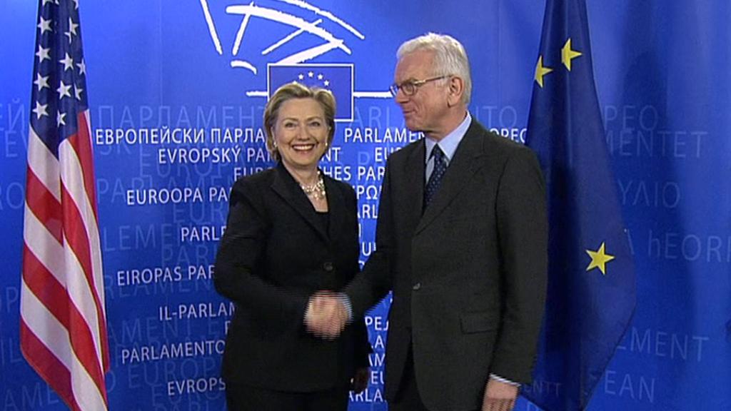 Hillary Clinton visita el Parlamento Europeo - Video 1