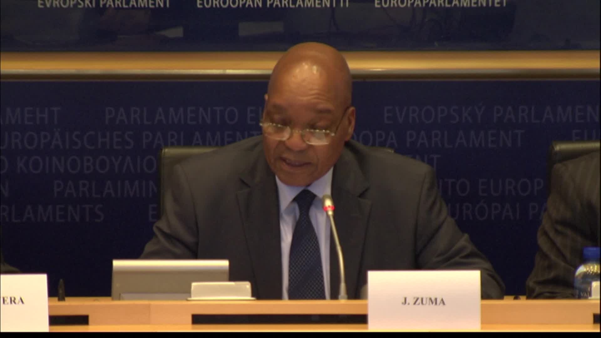 EU - South Africa: extracts from the statement by Jacob ZUMA, President of South Africa