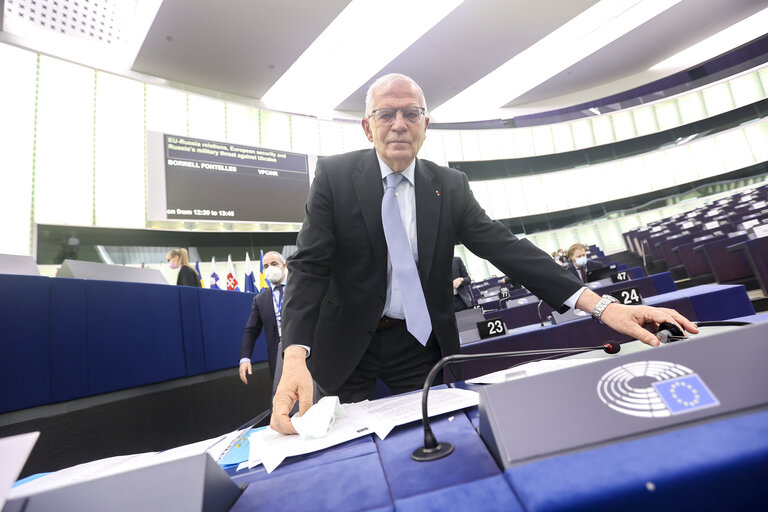 Fotografi 18: EP Plenary session - EU-Russia relations, European security and Russia’s military threat against Ukraine