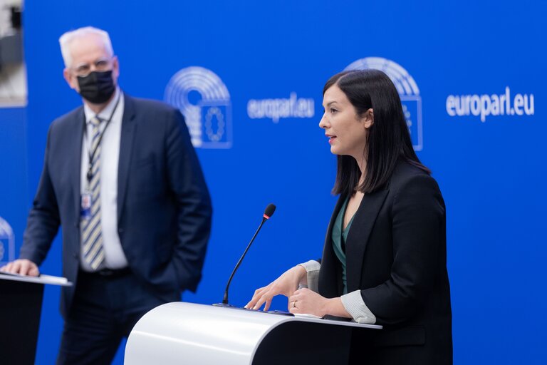 Fotografija 26: Press conference on the Rule of Law conditionality: EU Court ruling on the annulment request by Hungary and Poland