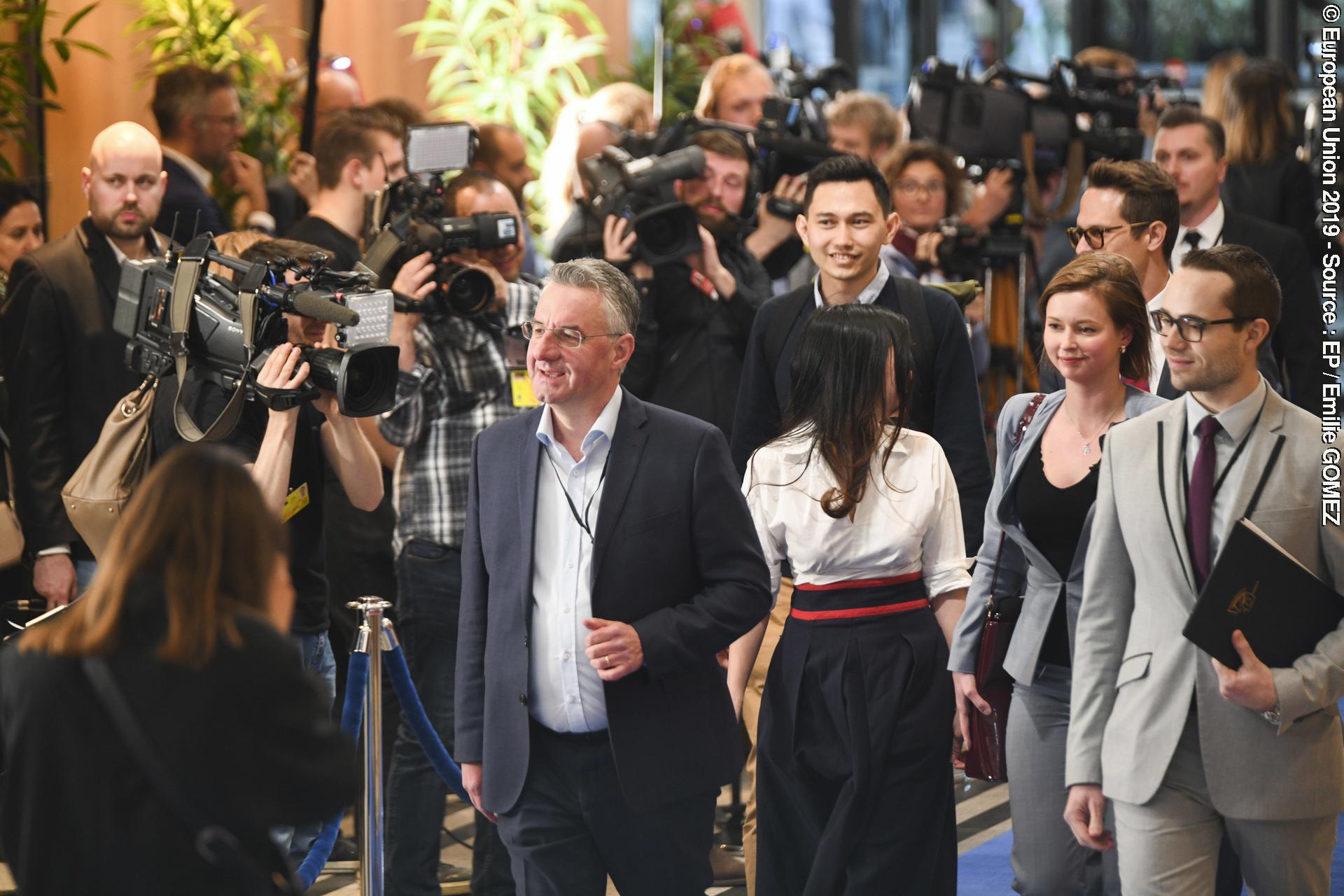 Fotografie 8: Arrivals of Candidates for the Presidency of the European Commission/Eurovision Debate - EU Elections 2019