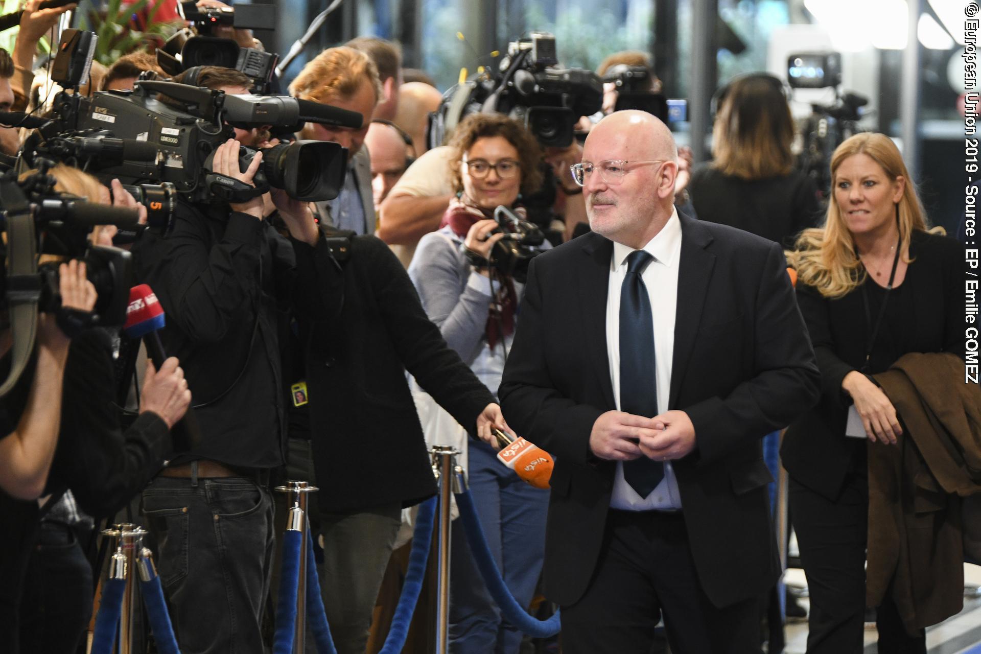 Fotografie 5: Arrivals of Candidates for the Presidency of the European Commission/Eurovision Debate - EU Elections 2019