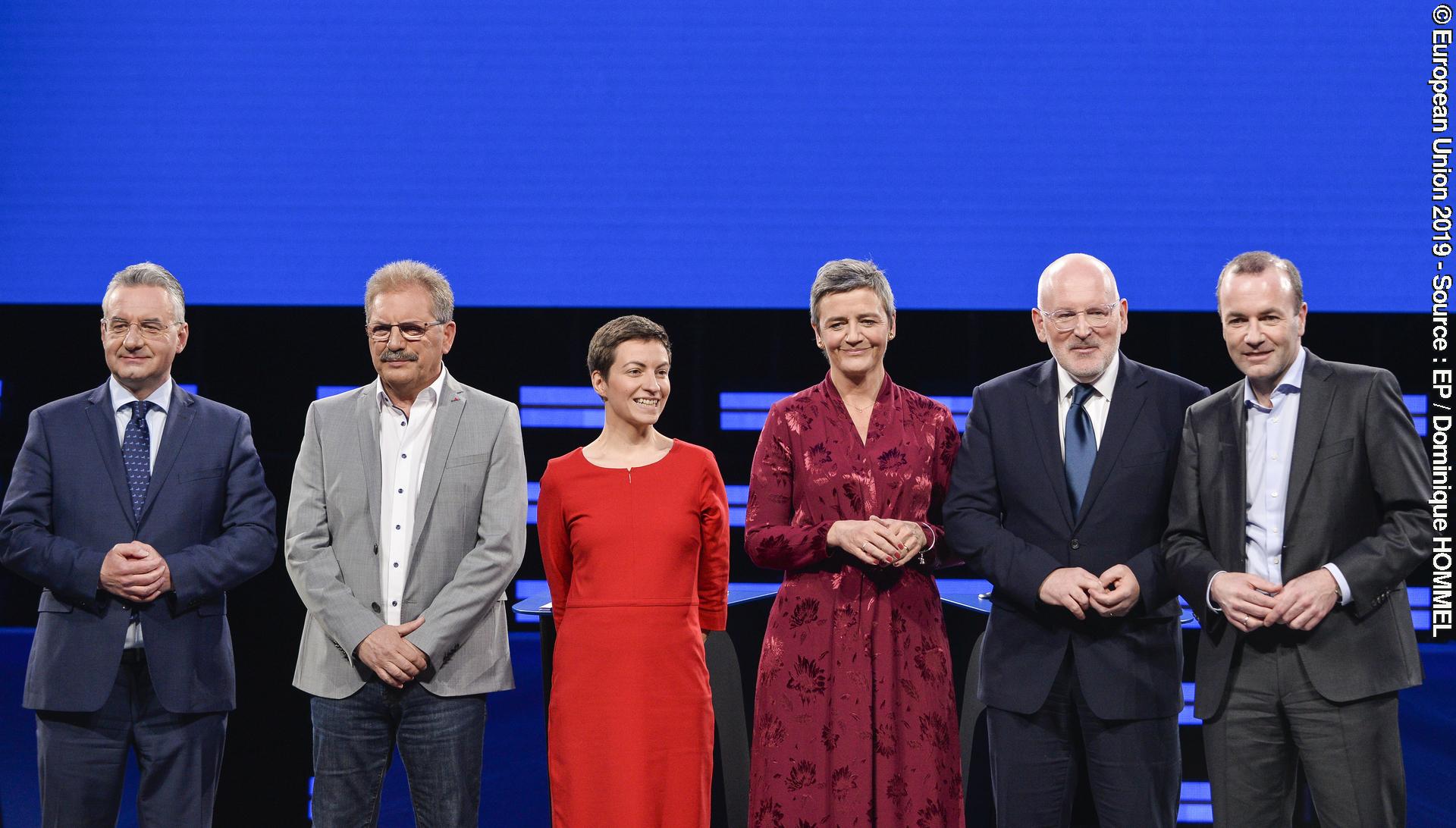 Candidates for the Presidency of the European Commission/Eurovision Debate - EU Elections 2019 - Family picture