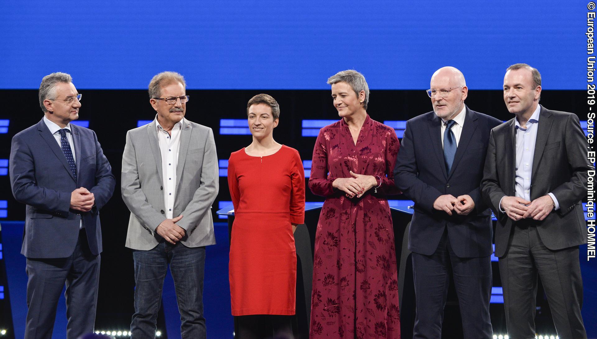 Fotografie 3: Candidates for the Presidency of the European Commission/Eurovision Debate - EU Elections 2019 - Family picture