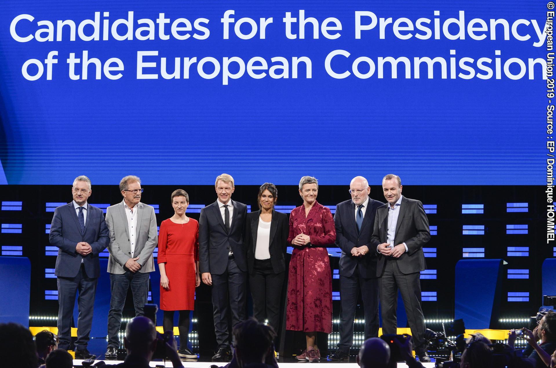 Fotografie 4: Candidates for the Presidency of the European Commission/Eurovision Debate - EU Elections 2019 - Family picture