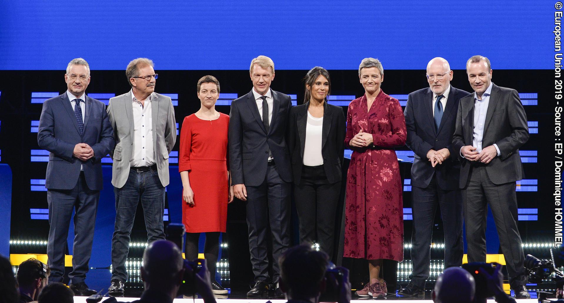 Fotografie 5: Candidates for the Presidency of the European Commission/Eurovision Debate - EU Elections 2019 - Family picture