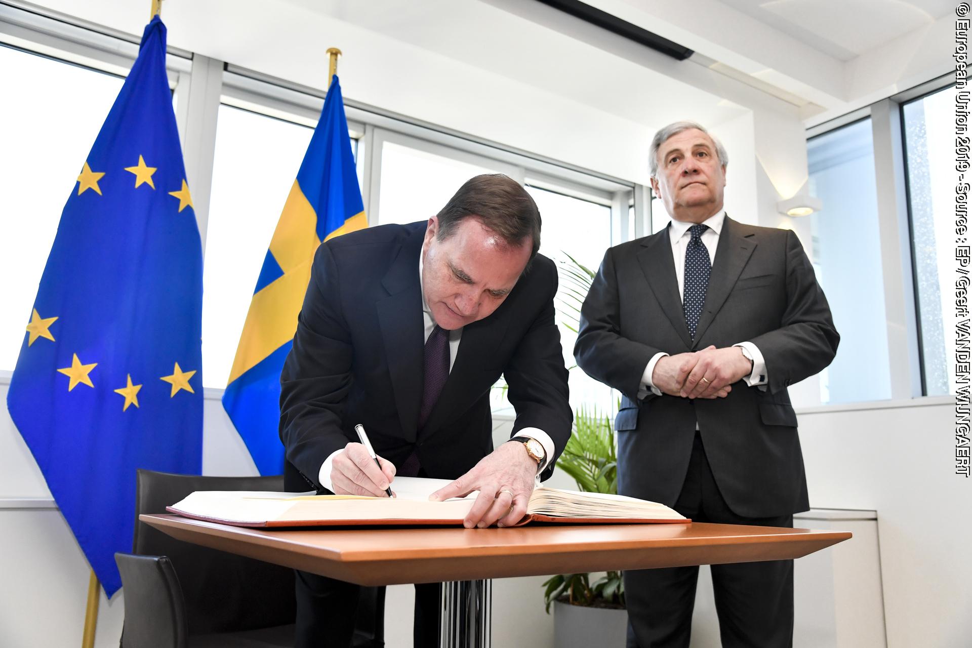 Foto 4: Visit of Stefan LOFVEN, Swedish Prime Minister