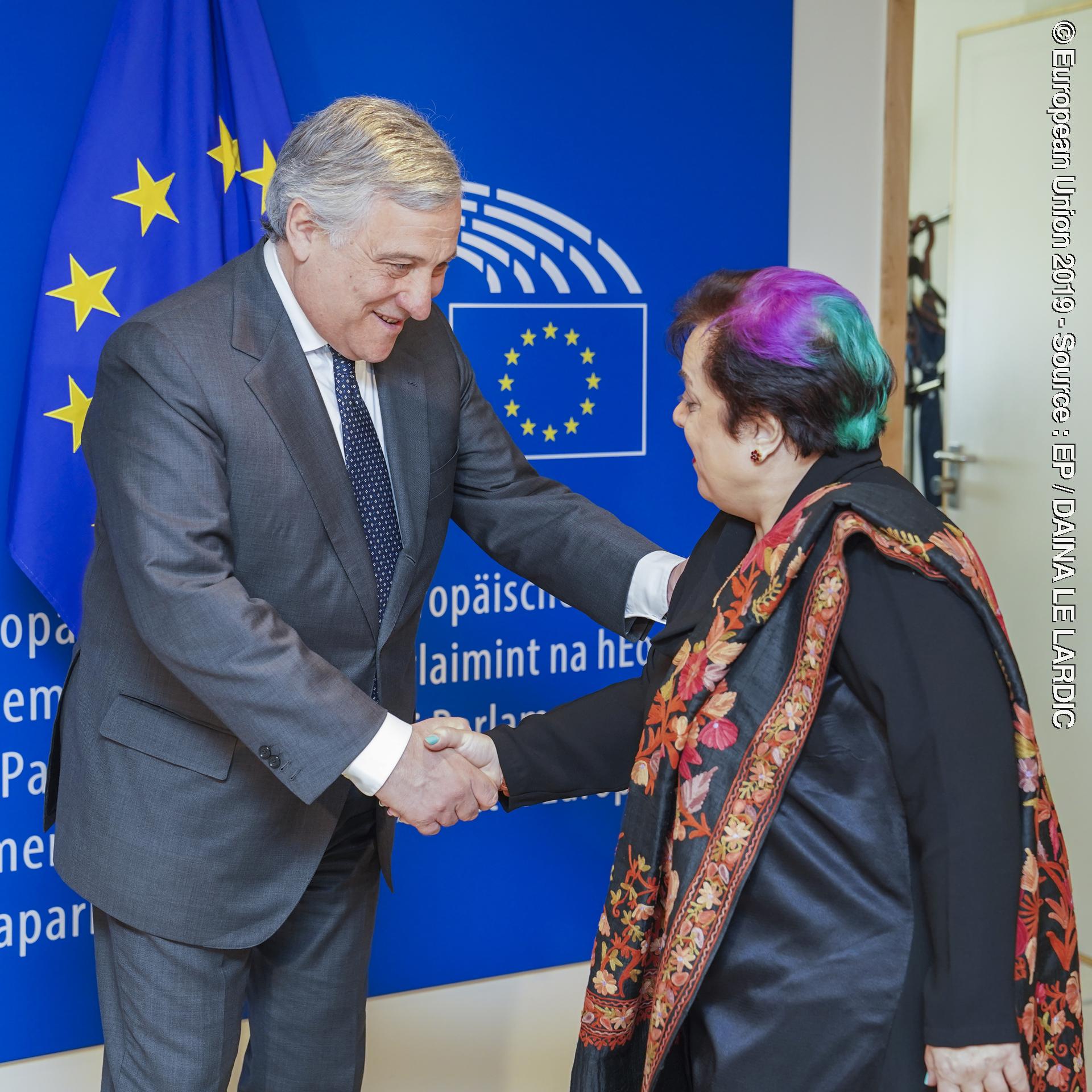 Fotogrāfija 7: Antonio TAJANI, EP President meets with vice-president of Pakistan.