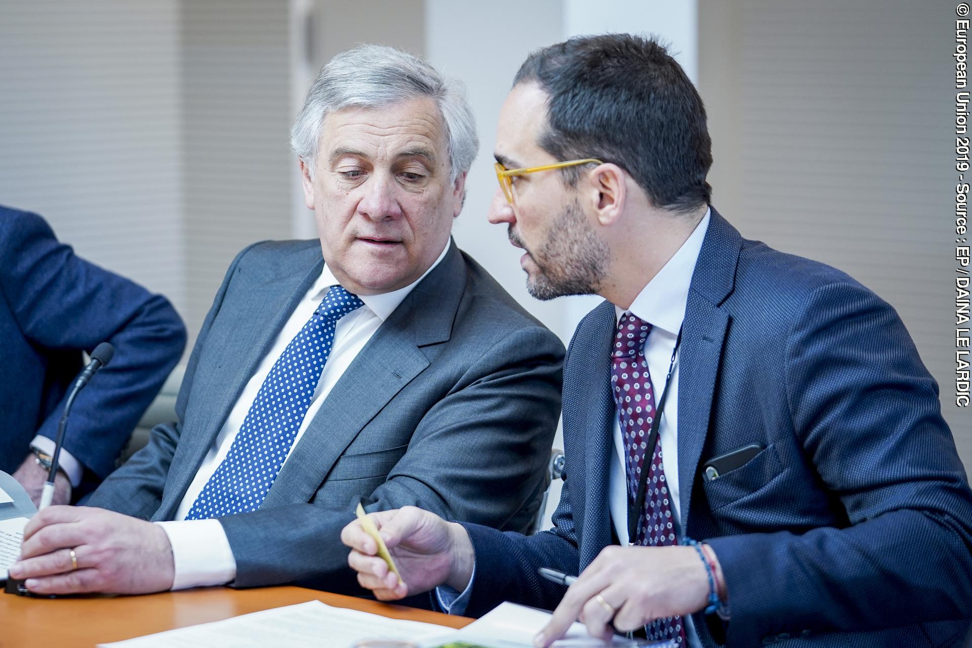 Foto 9: Antonio TAJANI - EP President meets with the European Jury of the Charlemagne Youth Prize