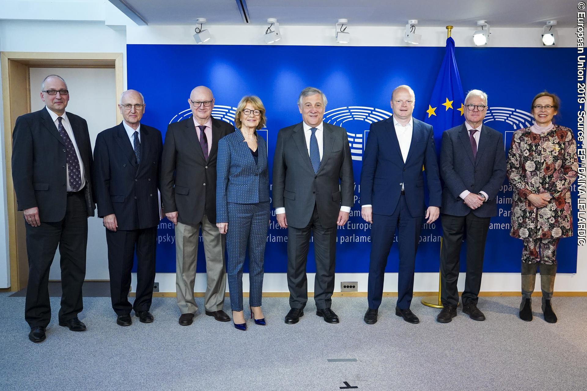 Antonio TAJANI - EP President meets with the European Jury of the Charlemagne Youth Prize