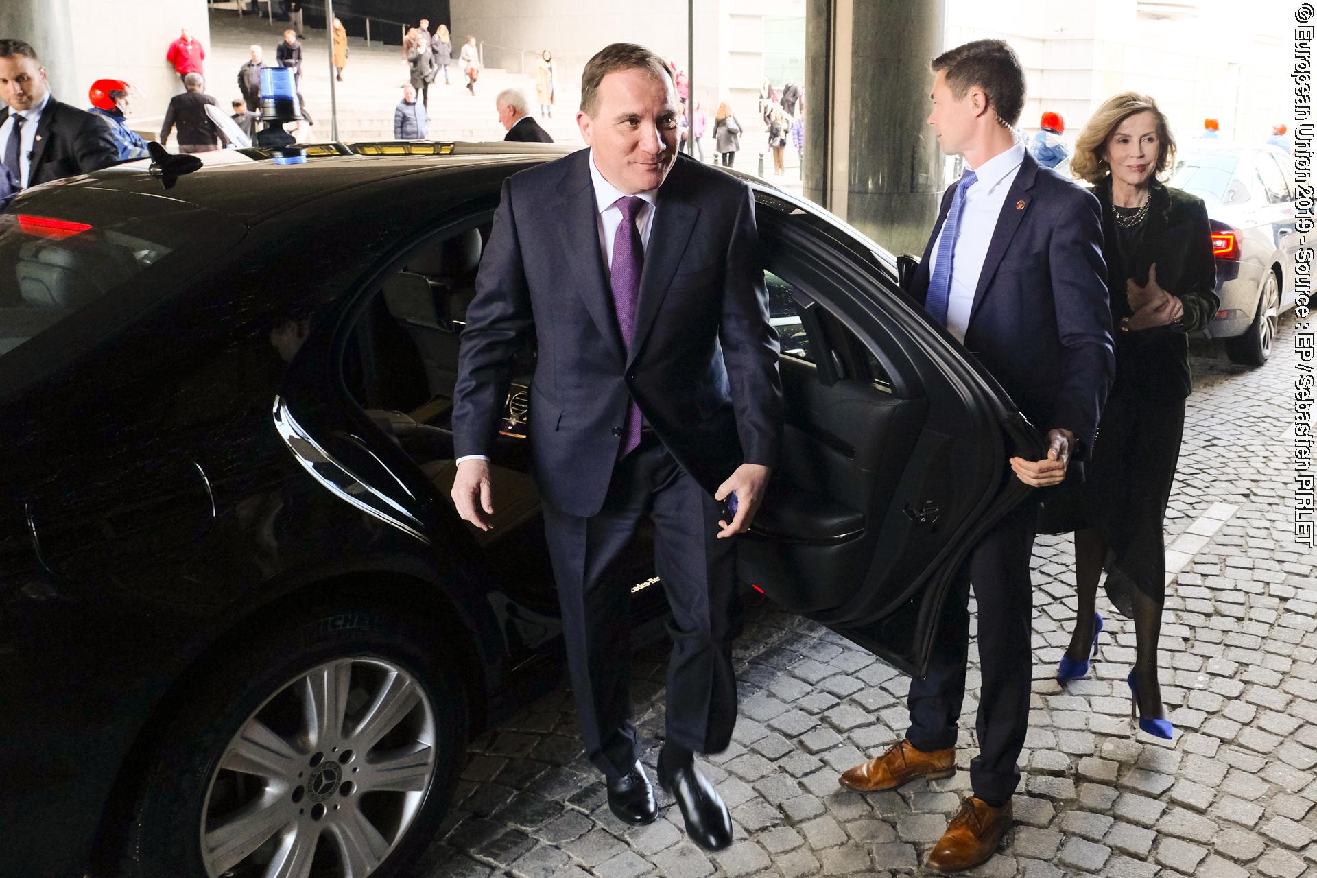 Visit of Stefan LOFVEN, Swedish Prime Minister - Official welcome