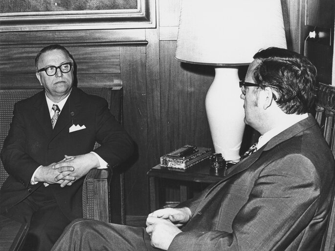 EP President Walter BEHRENDT in Berlin, West Germany, 1973.