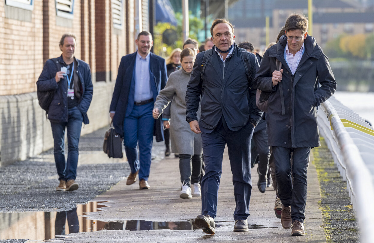 COP26 UN Climate Change Conference in Glasgow - The European Parliament Delegation arrive at COP 26