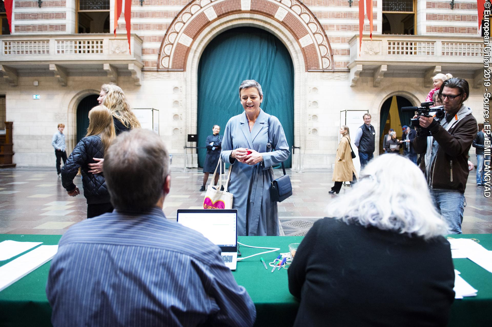 Billede 13: European Elections 2019 - Vote by Margrethe VESTAGER, ALDE lead candidate as member of Team Europe for the Presidency of the EC