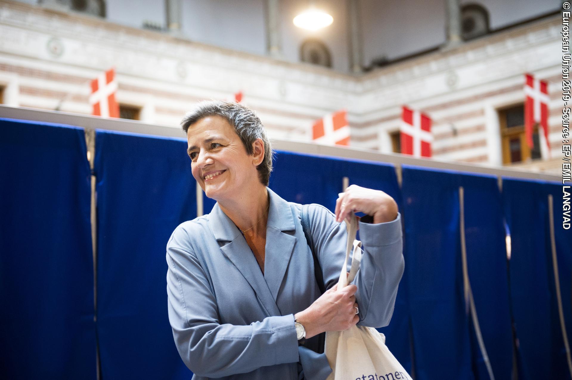 European Elections 2019 - Vote by Margrethe VESTAGER, ALDE lead candidate as member of Team Europe for the Presidency of the EC