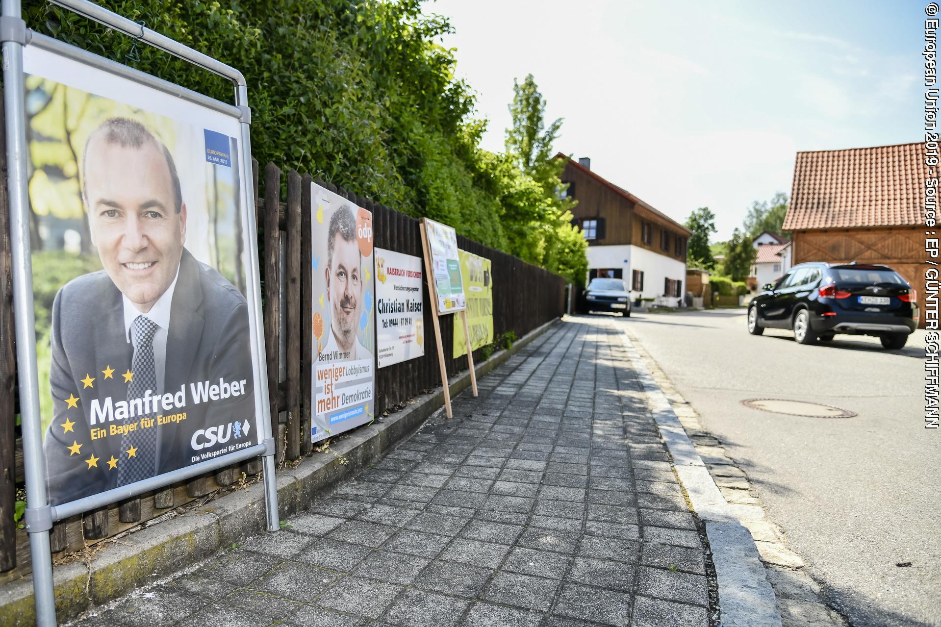 European Elections 2019 - Election day: people voting in Germany