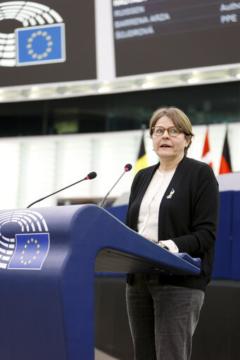 Fotografie 49: EP Plenary session - Debates on cases of breaches of human rights, democracy and the rule of law - Myanmar, one year after the coup