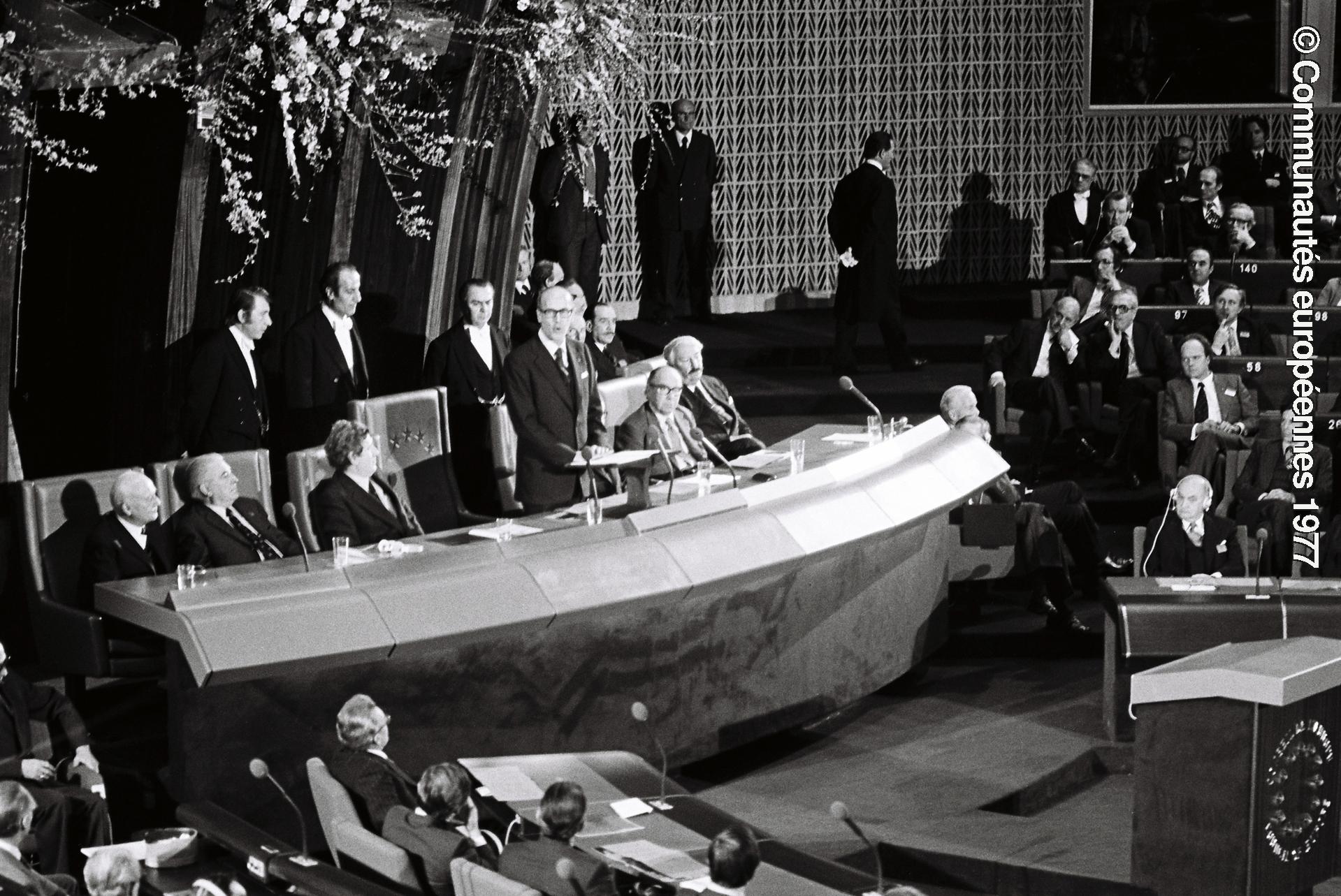 Inauguration of Palais de l'Europe in Strasbourg