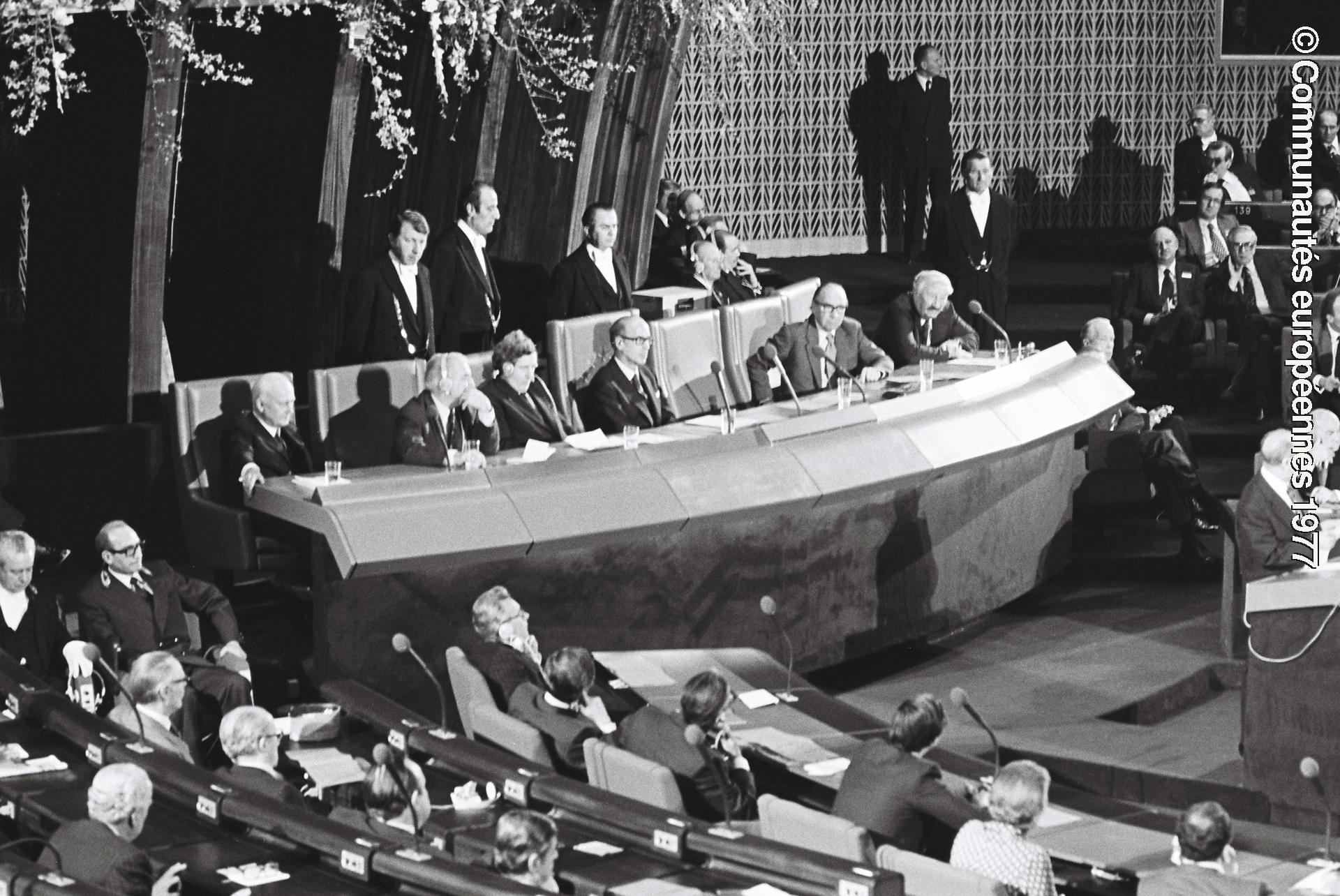 Inauguration of Palais de l'Europe in Strasbourg