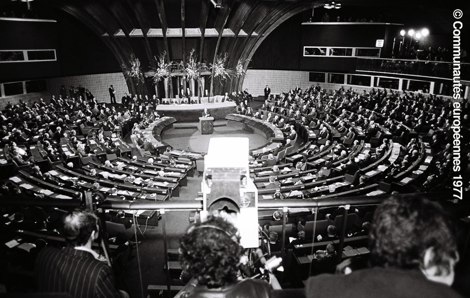 Inauguration of Palais de l'Europe in Strasbourg