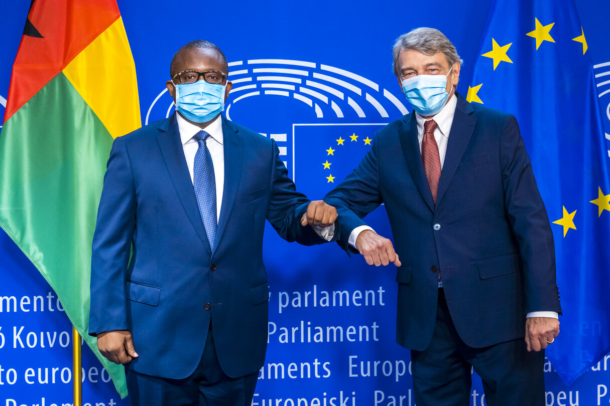 David SASSOLI, EP President meets with Umaro SISSOCO EMBALO, President of Guinea-Bissau