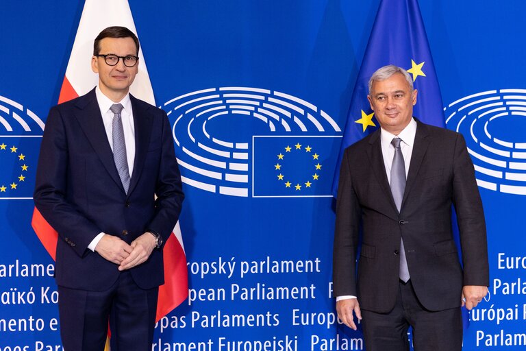 Foto 3: Arrival of Mateusz MORAWIECKI , Polish Prime Minister