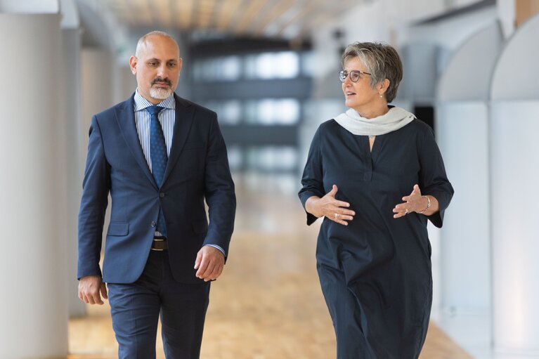 Maria NOICHL and Ismail ERTUG in the EP in Strasbourg