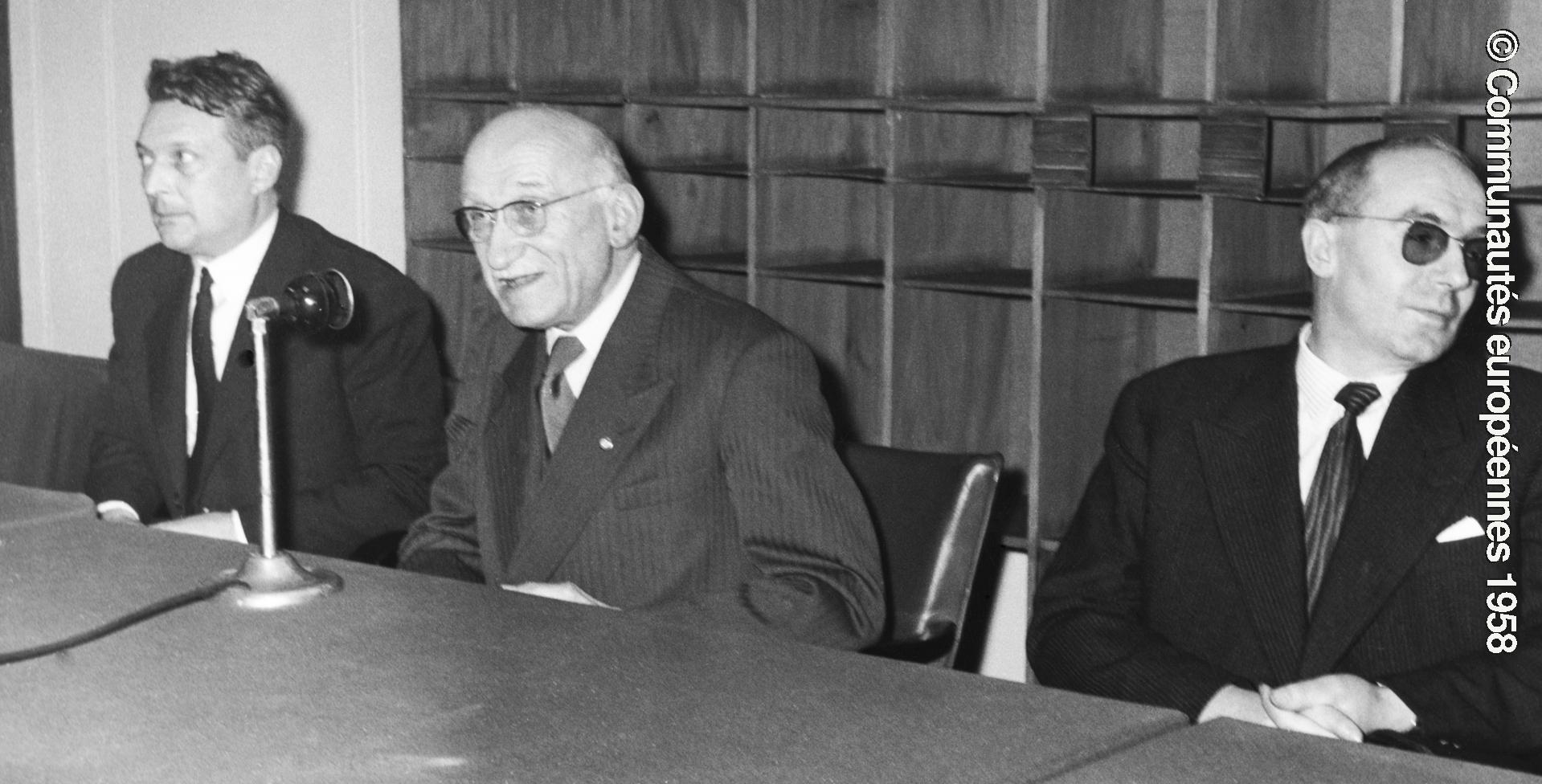 during the Constitutive session of the new European Parliamentary Assembly on the 19th of March 1958