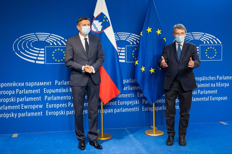 David SASSOLI, EP President meets with Borut PAHOR, Slovenian President