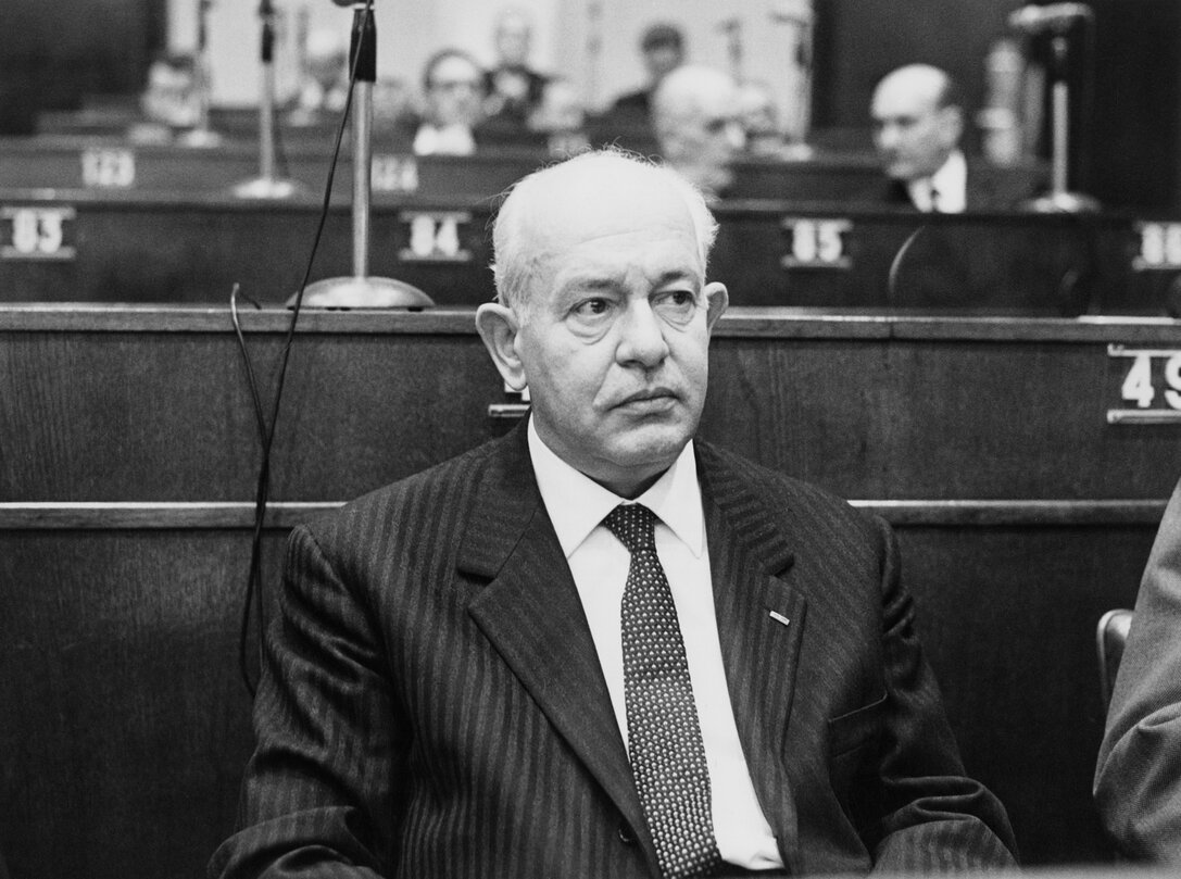 The MEP Lionello LEVI SANDRI during a session in Strasbourg, France, February 4, 1970.