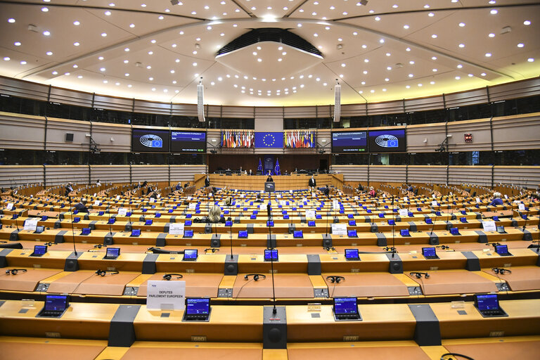 Φωτογραφία 1: EP plenary session- Mitigating the consequences of earthquakes in Croatia