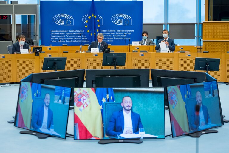 Fotografie 3: David SASSOLI, EP President participates in the meeting of the Bureau of the Parliamentary Assembly of the Union for the Mediterranean