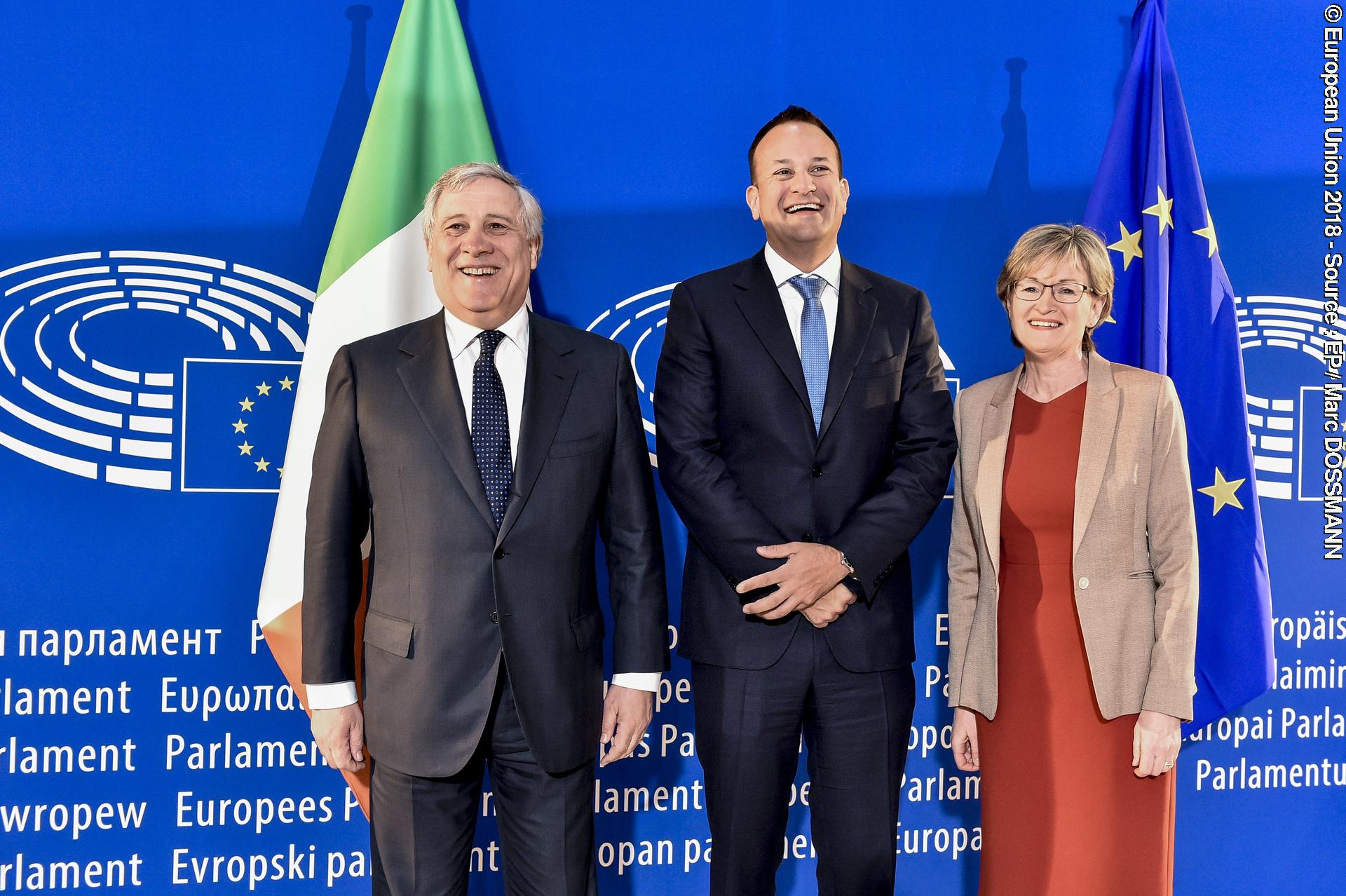 Fotografija 4: Antonio TAJANI, EP President meets with Leo VARADKAR,  Prime Minister of Ireland