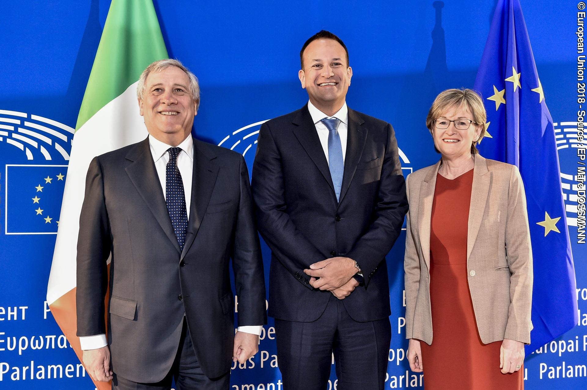 Fotografija 5: Antonio TAJANI, EP President meets with Leo VARADKAR,  Prime Minister of Ireland