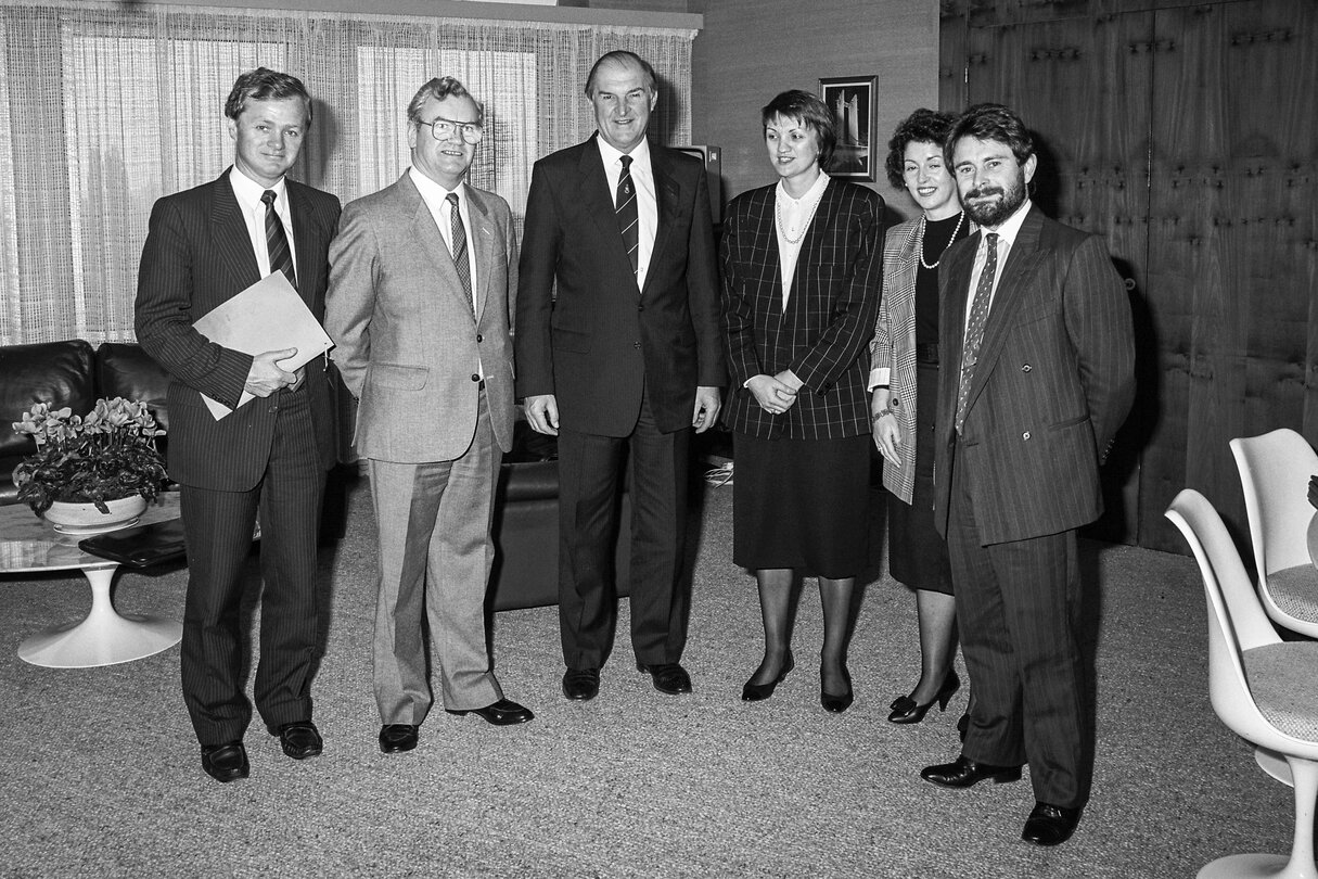 EP President meets with a delegation of the Dail of Ireland at the EP in Strasbourg