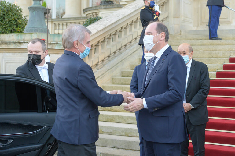 Fotografie 6: EP Conference of Presidents meets with the incoming French Presidency of the Council - Meeting with french governement