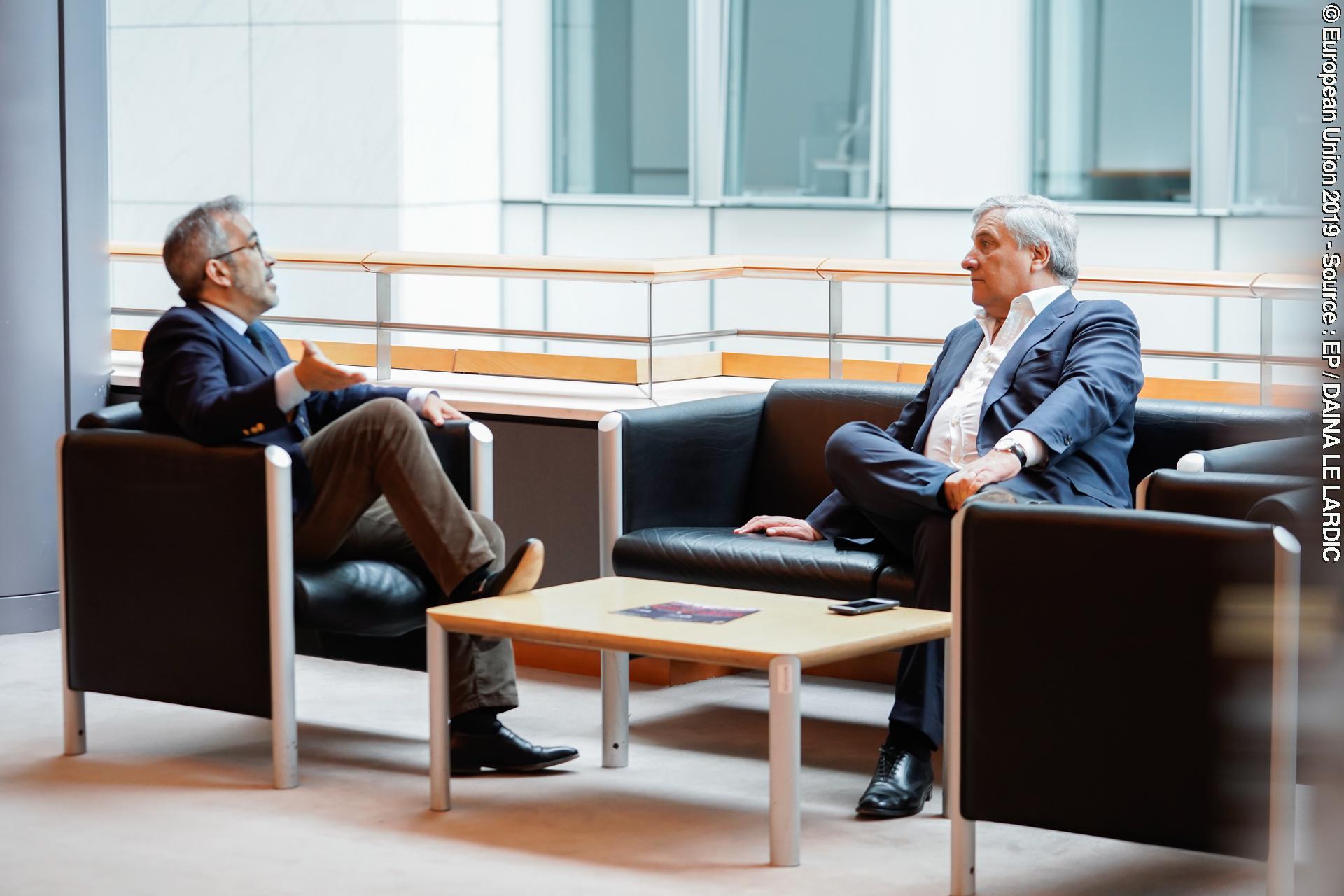 Antonio TAJANI, EP President meets with Paulo RANGEL