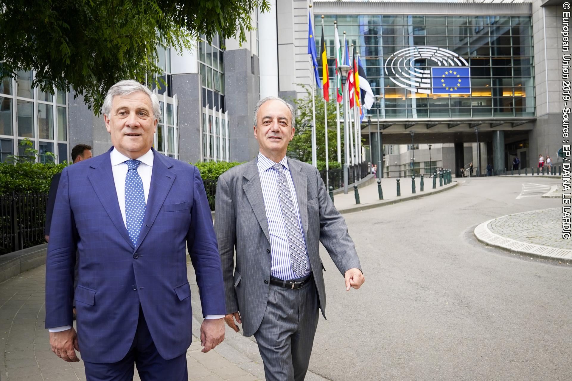 Antonio TAJANI,  EP President meets with Francisco Jose MILLAN MON