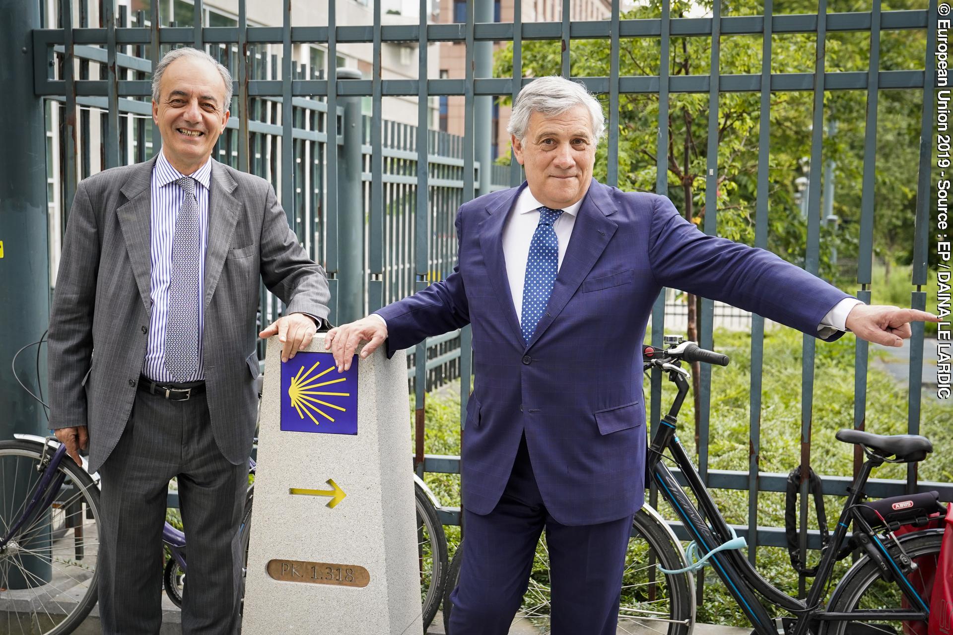 Antonio TAJANI,  EP President meets with Francisco Jose MILLAN MON