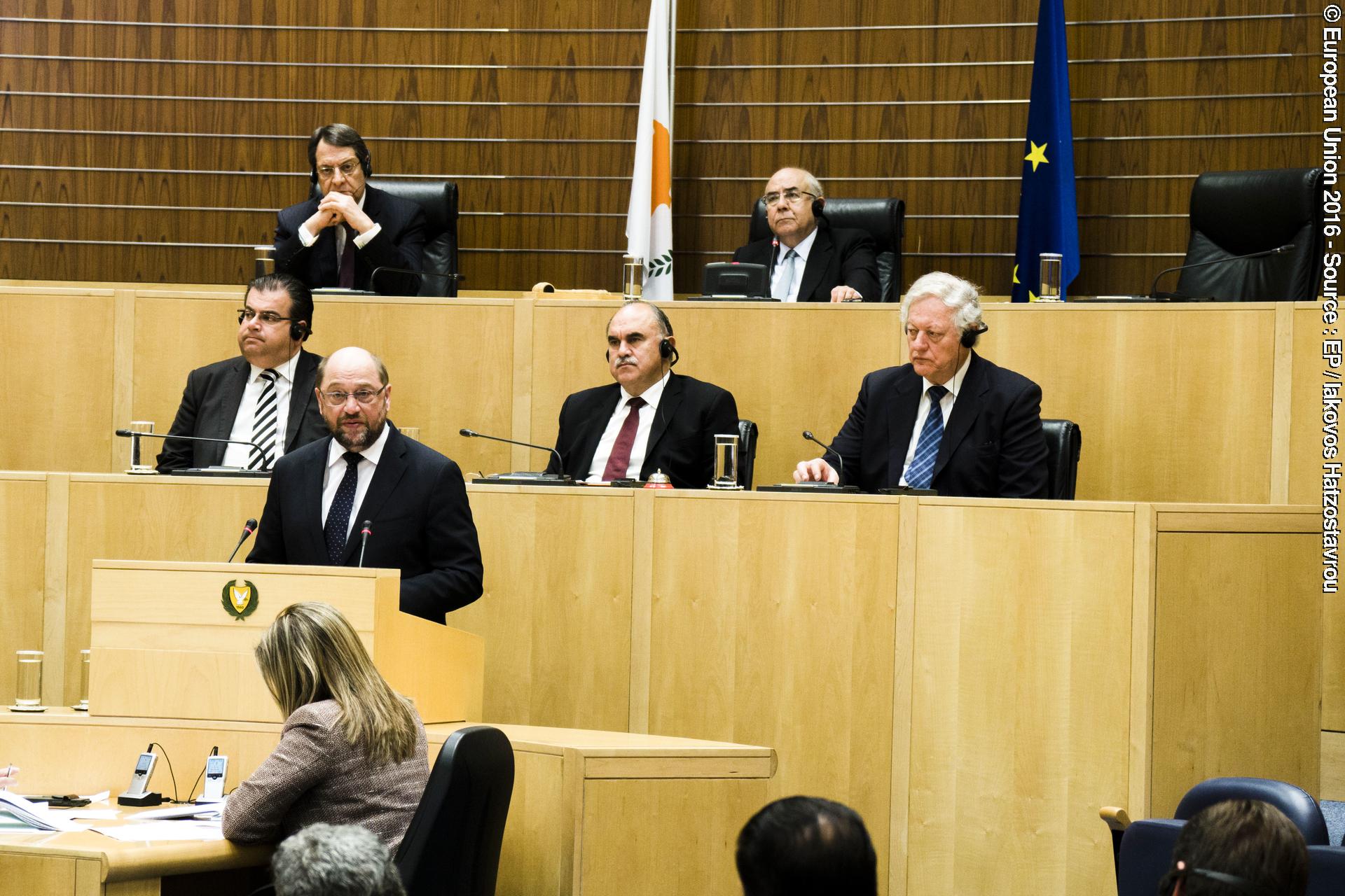 Address by Martin SCHULZ - EP President to the formal sitting of the House of Representatives of Cyprus.