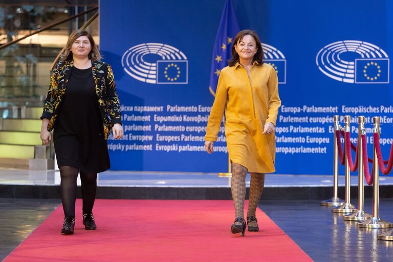 Valokuva 8: Marlene MORTLER in the EP in Strasbourg