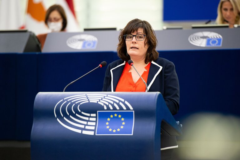 Fotografija 8: EP Plenary Session - Presentation of the Court of Auditors' annual report 2020