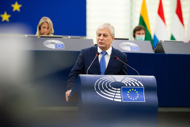 Fotografija 11: EP Plenary Session - Presentation of the Court of Auditors' annual report 2020