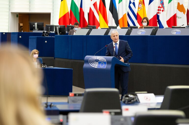 Fotografija 10: EP Plenary Session - Presentation of the Court of Auditors' annual report 2020