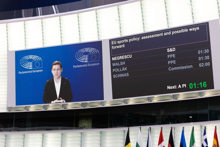 Fotografija 4: EP Plenary Session - EU sports policy: assessment and possible ways forward