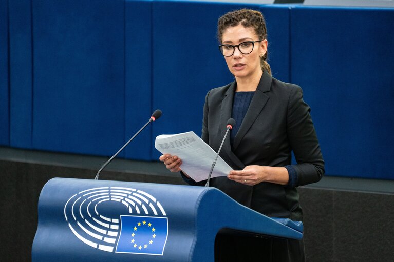 Photo 25: EP Plenary Session - Introduction of a European Social Security number with a personal labour card - O.Q. to Commission